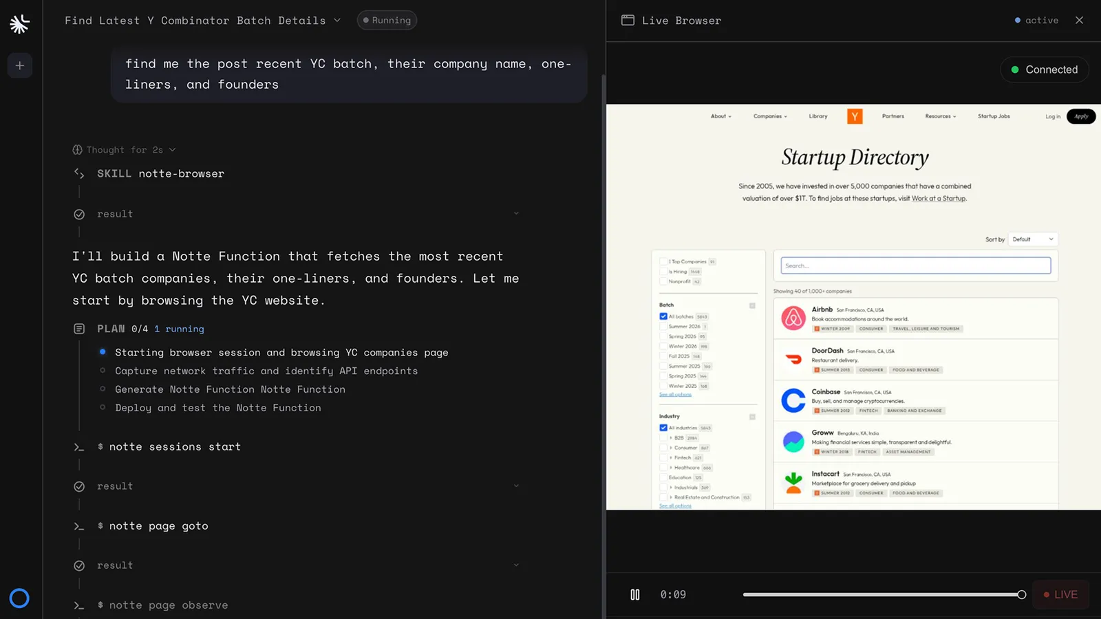 Notte screenshot 1 from the AppSumo deal page