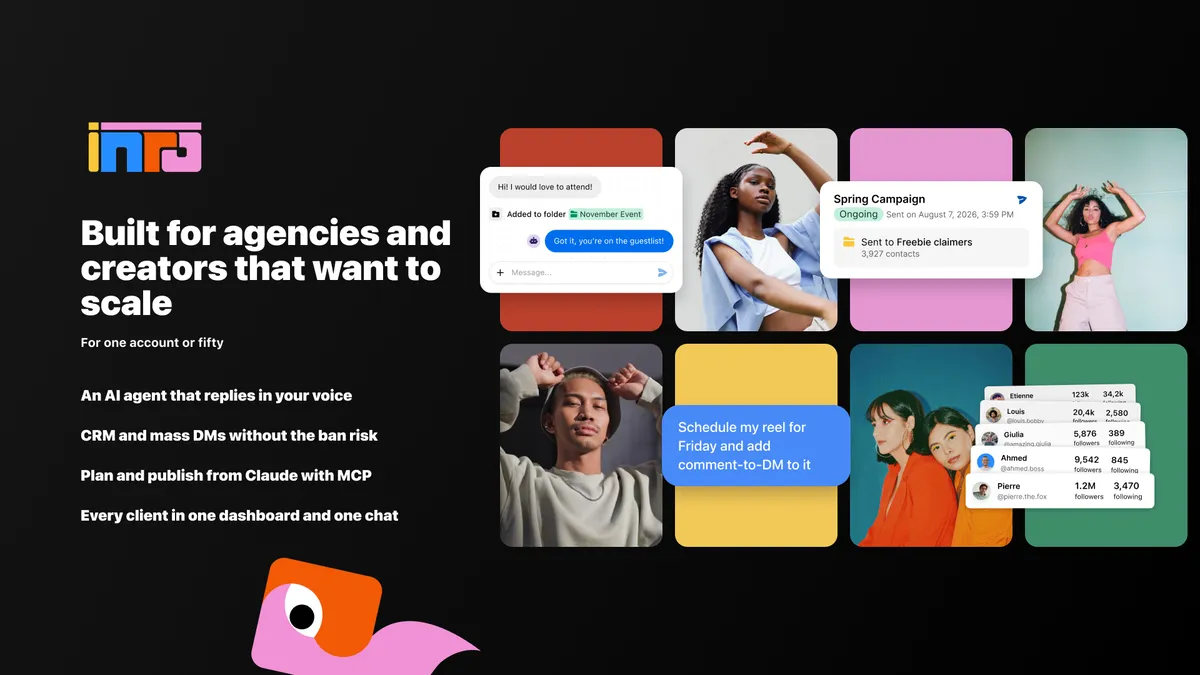 Inro built for agencies and creators that want to scale
