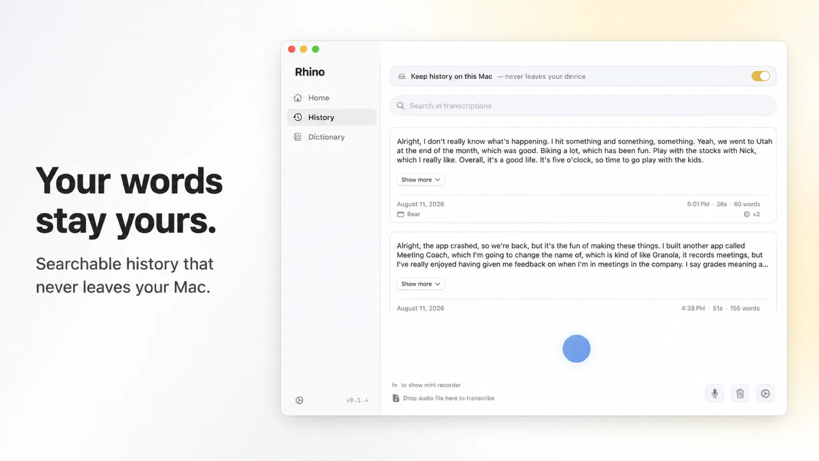 Rhino Voice screenshot 2 from the AppSumo deal page