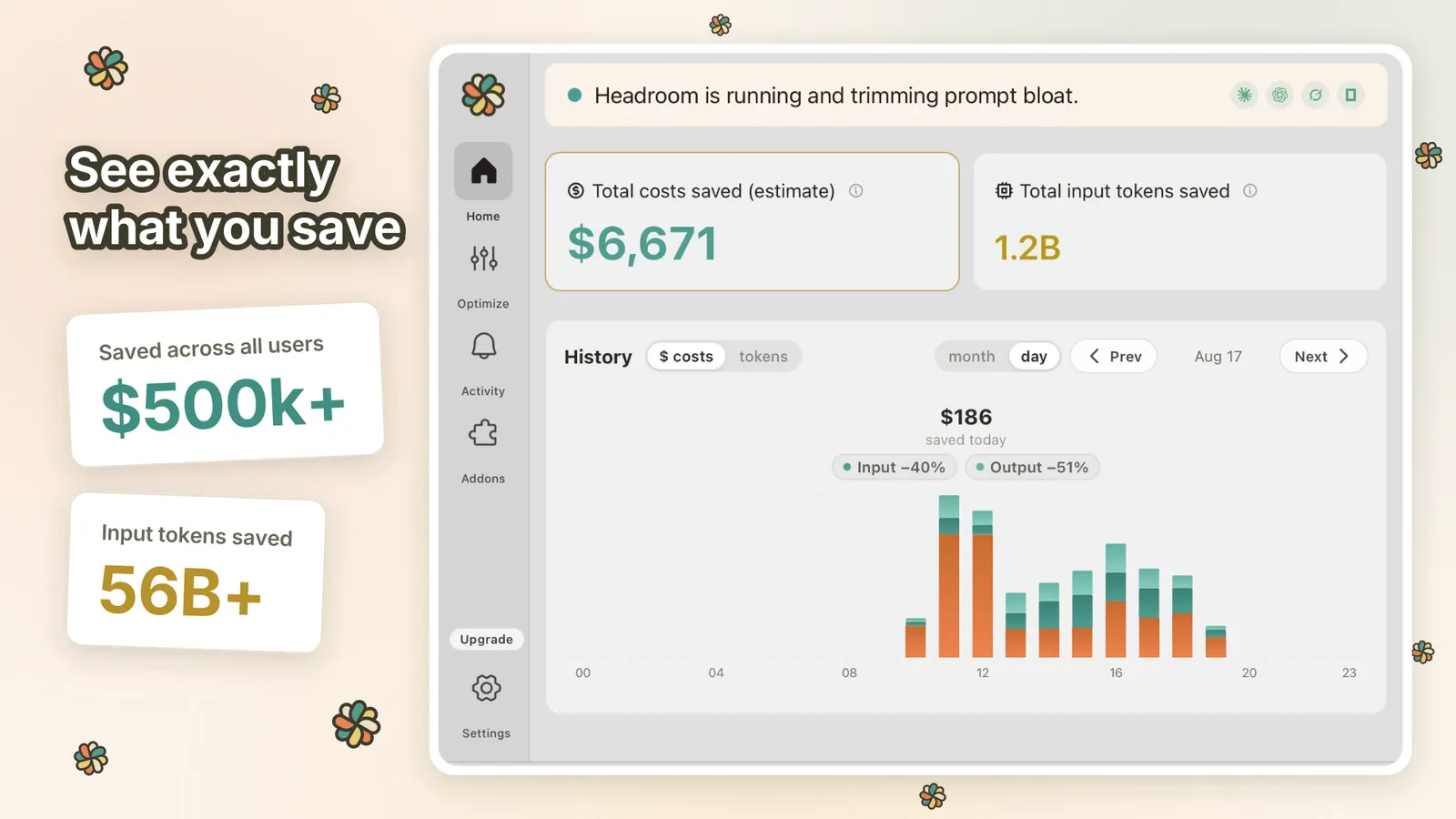 Headroom screenshot 1 from the AppSumo deal page