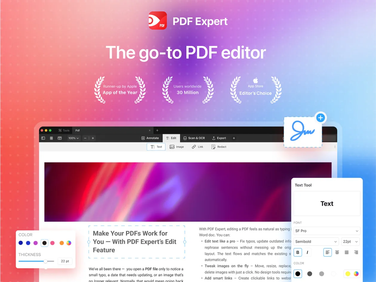 PDF Expert for Mac product screenshot 1 from the StackSocial deal page