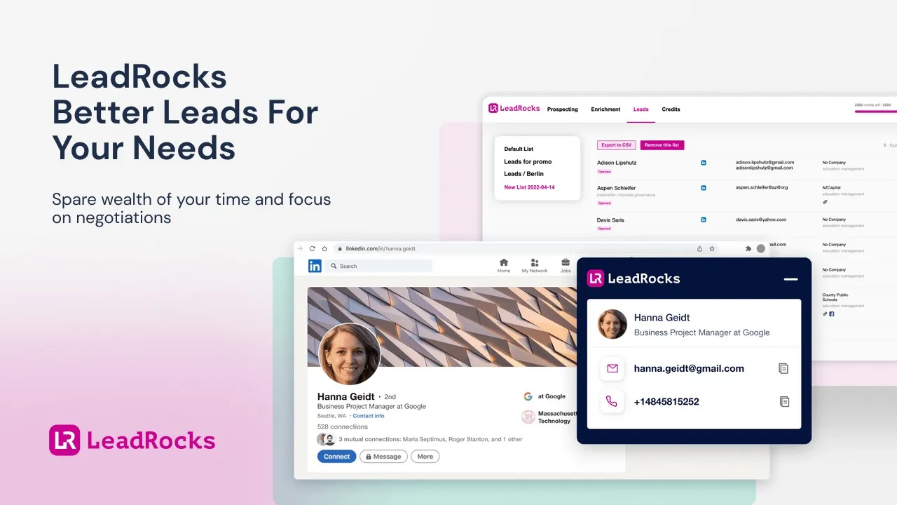 LeadRocks screenshot 1 from the AppSumo deal page