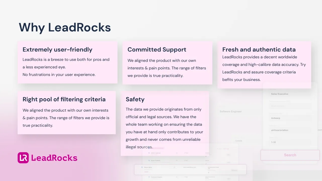 LeadRocks screenshot 2 from the AppSumo deal page