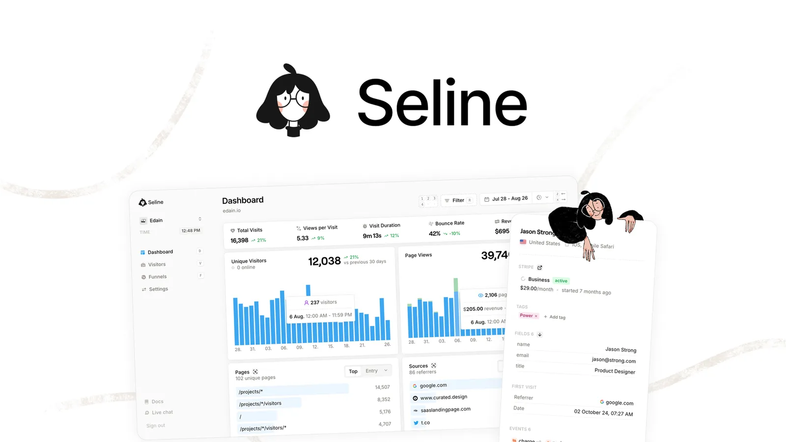 Seline header image from the AppSumo deal page