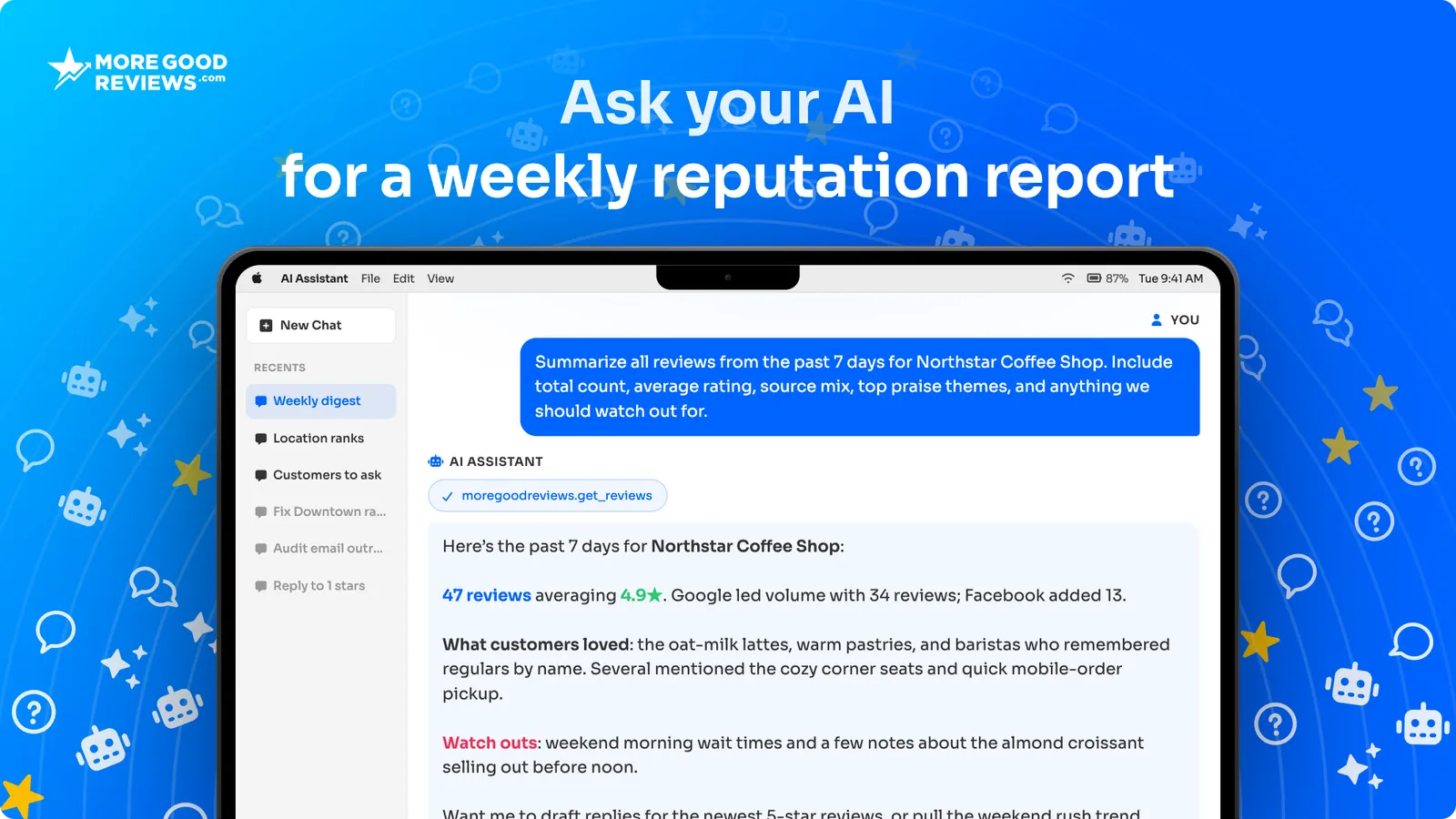 More Good Reviews screenshot 1 from the AppSumo deal page